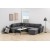 Narożna sofa Stanford Lux rozkładana Sz ara lewa